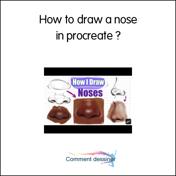 How to draw a nose in procreate